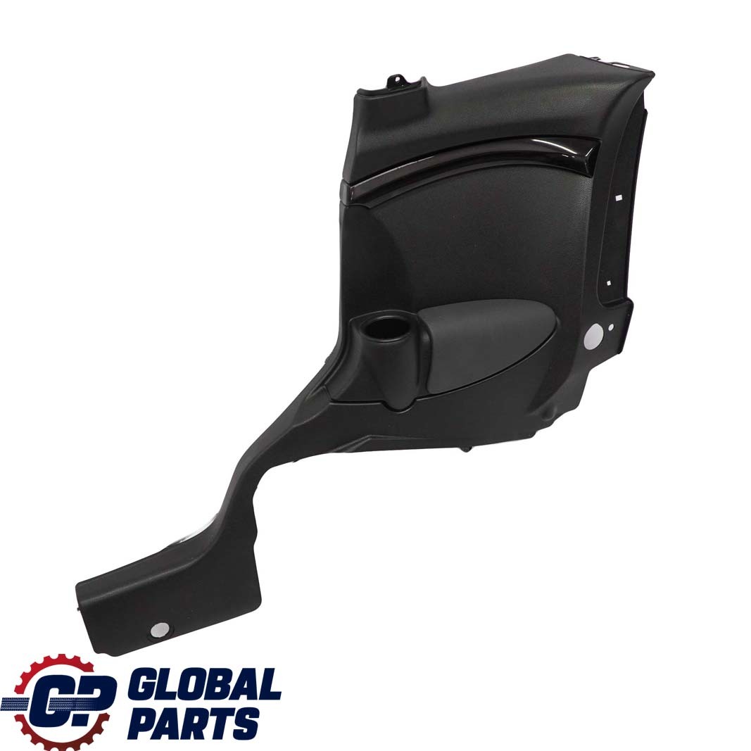 Mini Clubman R55 LCI Lateral Side Trim Panel Rear Right O/S Carbon Black Piano