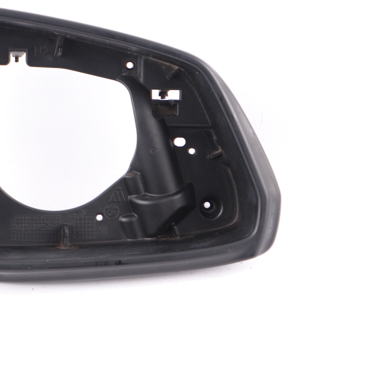 Housing BMW F10 F11 LCI Wing Mirror Support Ring Frame Right O/S Black 7308640