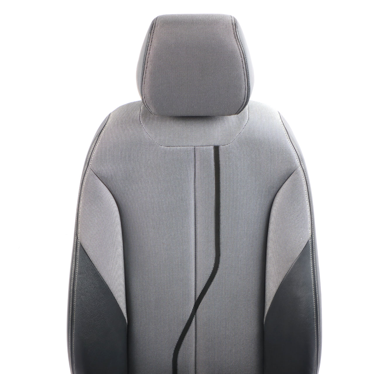 BMW F20 Front Seat Left N/S Interior Cloth Fabric Leather Metro Silver Black