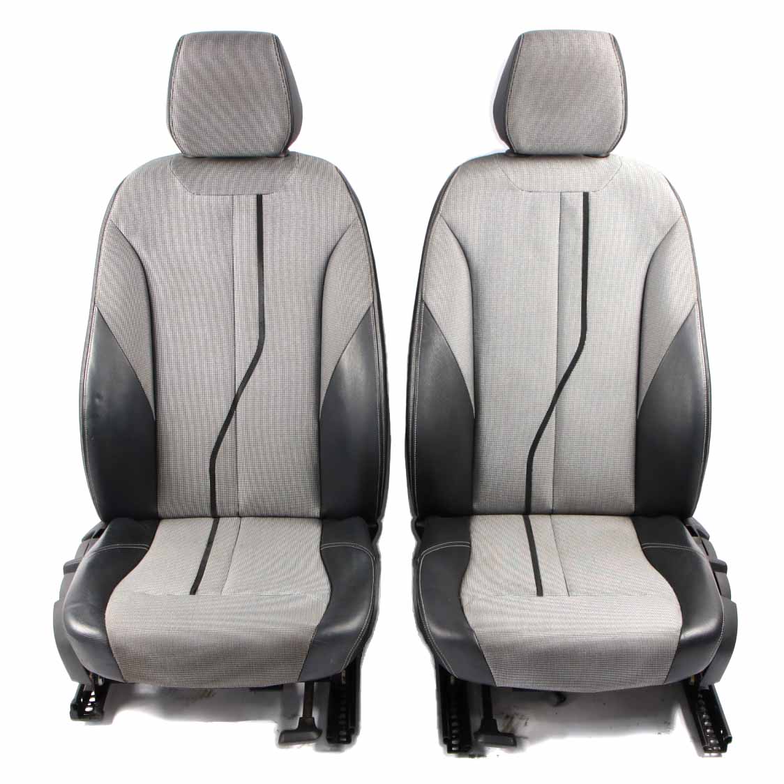 Seats BMW F20 Cloth Leather Metro Silver Black Interior Set Seat with Door Cards