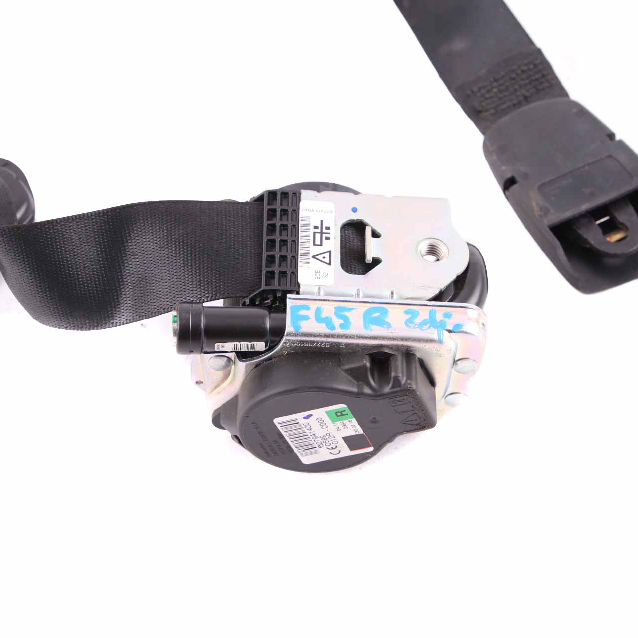 Seat Belt BMW F45 F46 Upper Seatbelt Front Right O/S Black 7313304