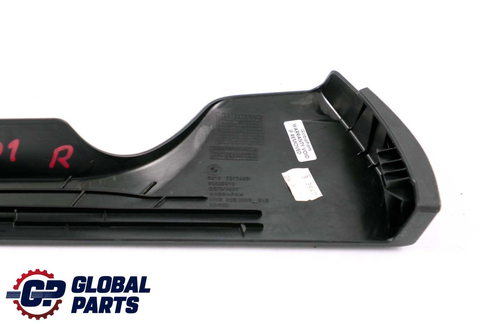 BMW 7 Series F01 F02 F03 LCI Finisher Upper Rail Exterior Cover Seat Right O/S