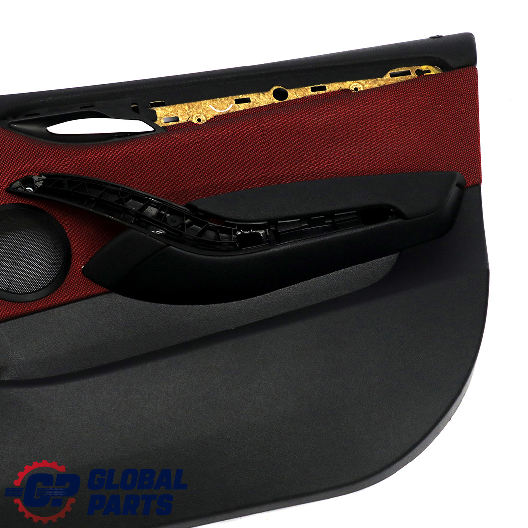 BMW X1 E84 Front Right O/S Door Card Lining Trim Fabric Cloth Vermilion Red