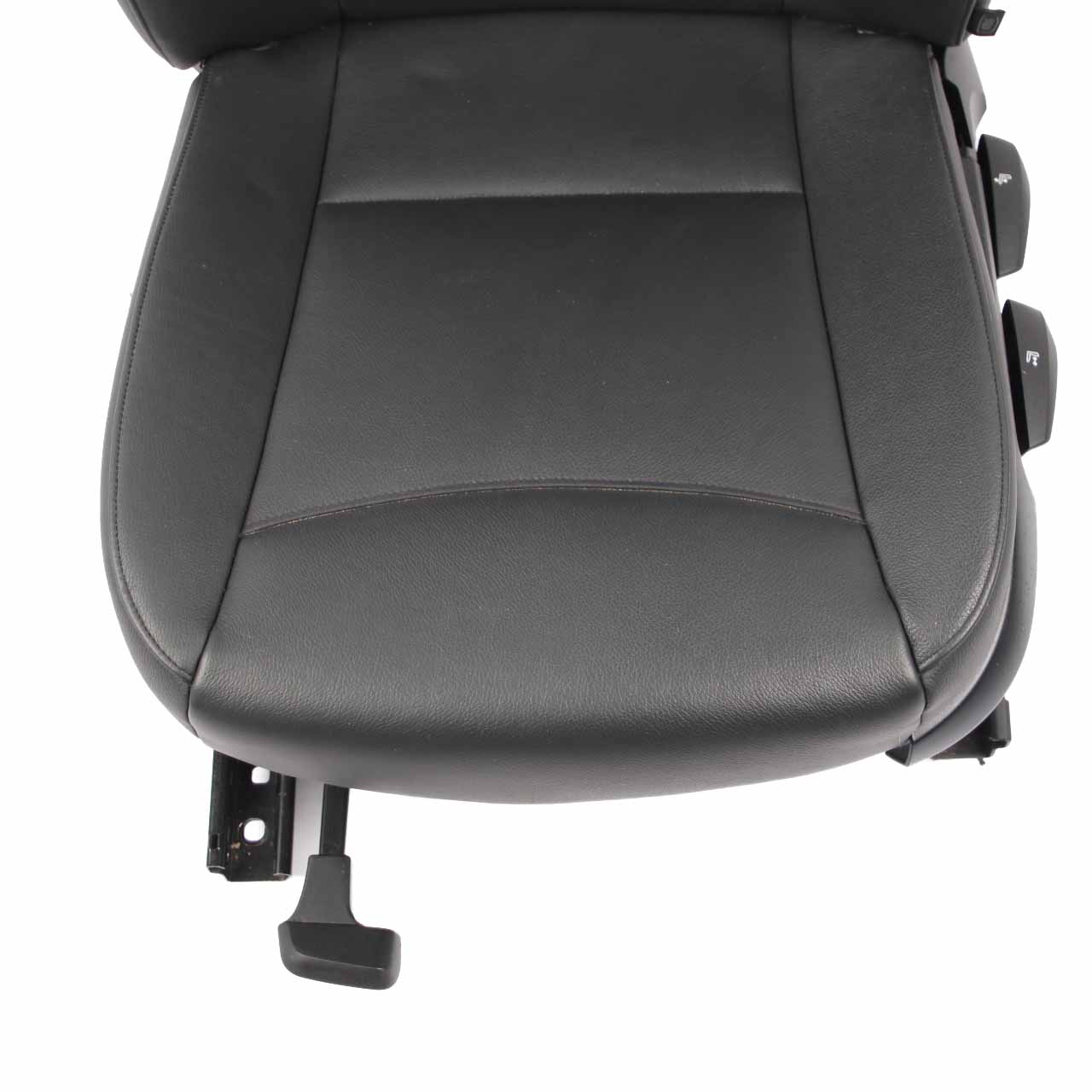 BMW X1 E84 Front Seat Left N/S Leather Nevada Black Piping Gray Brown