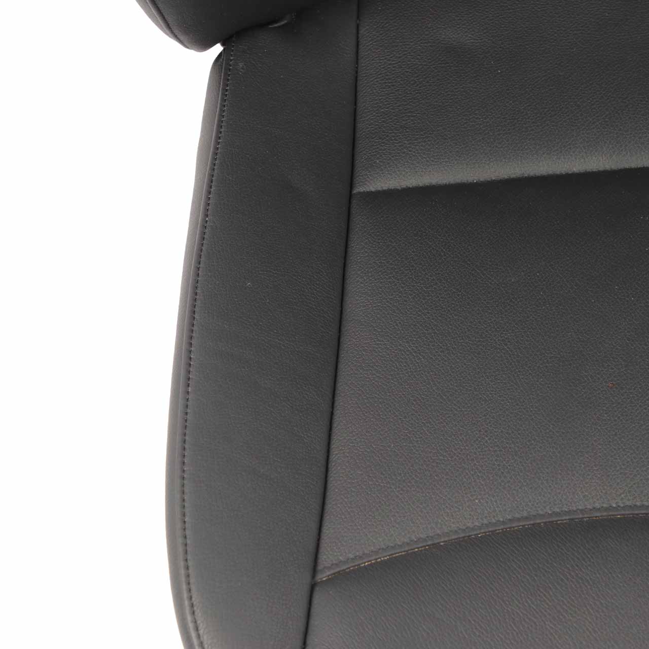 BMW X1 E84 Front Seat Left N/S Leather Nevada Black Piping Gray Brown