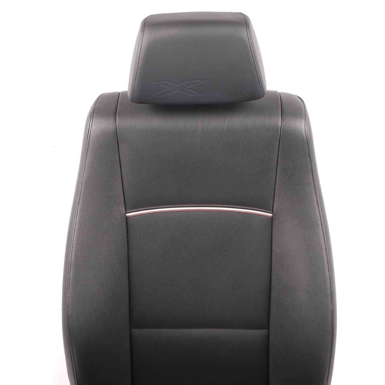 BMW X1 E84 Front Seat Right O/S Leather Nevada Black Piping Gray Brown