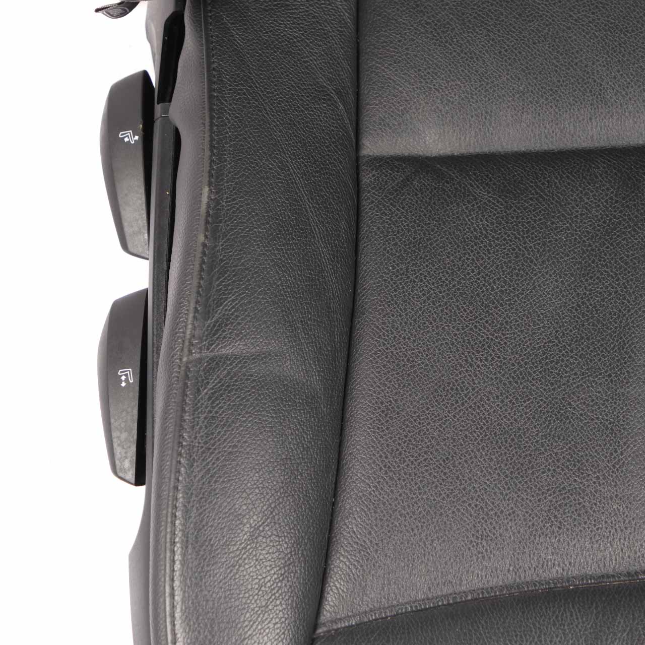 BMW X1 E84 Front Seat Right O/S Leather Nevada Black Piping Gray Brown