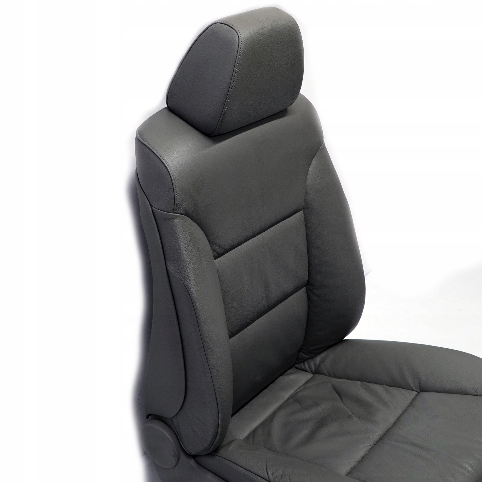 BMW 5 Series E60 E61 Grey Leather Front Right O/S Seat