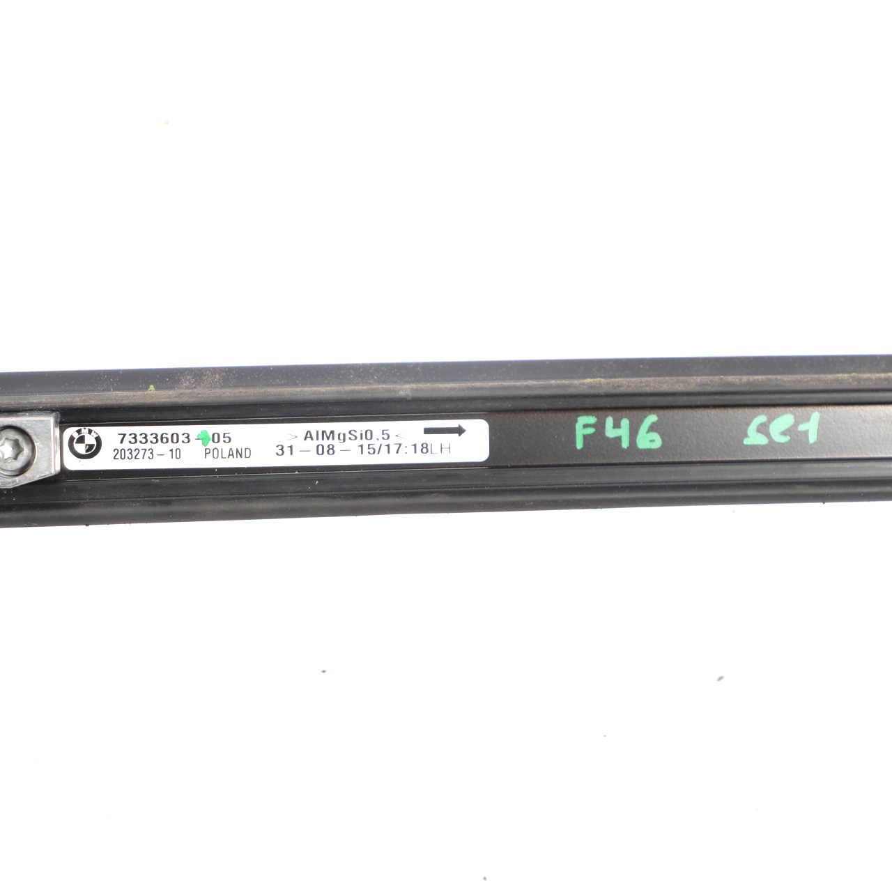 BMW F46 Gran Tourer Roof Railing Left Right N/O/S Rack Trim Strip Set Black