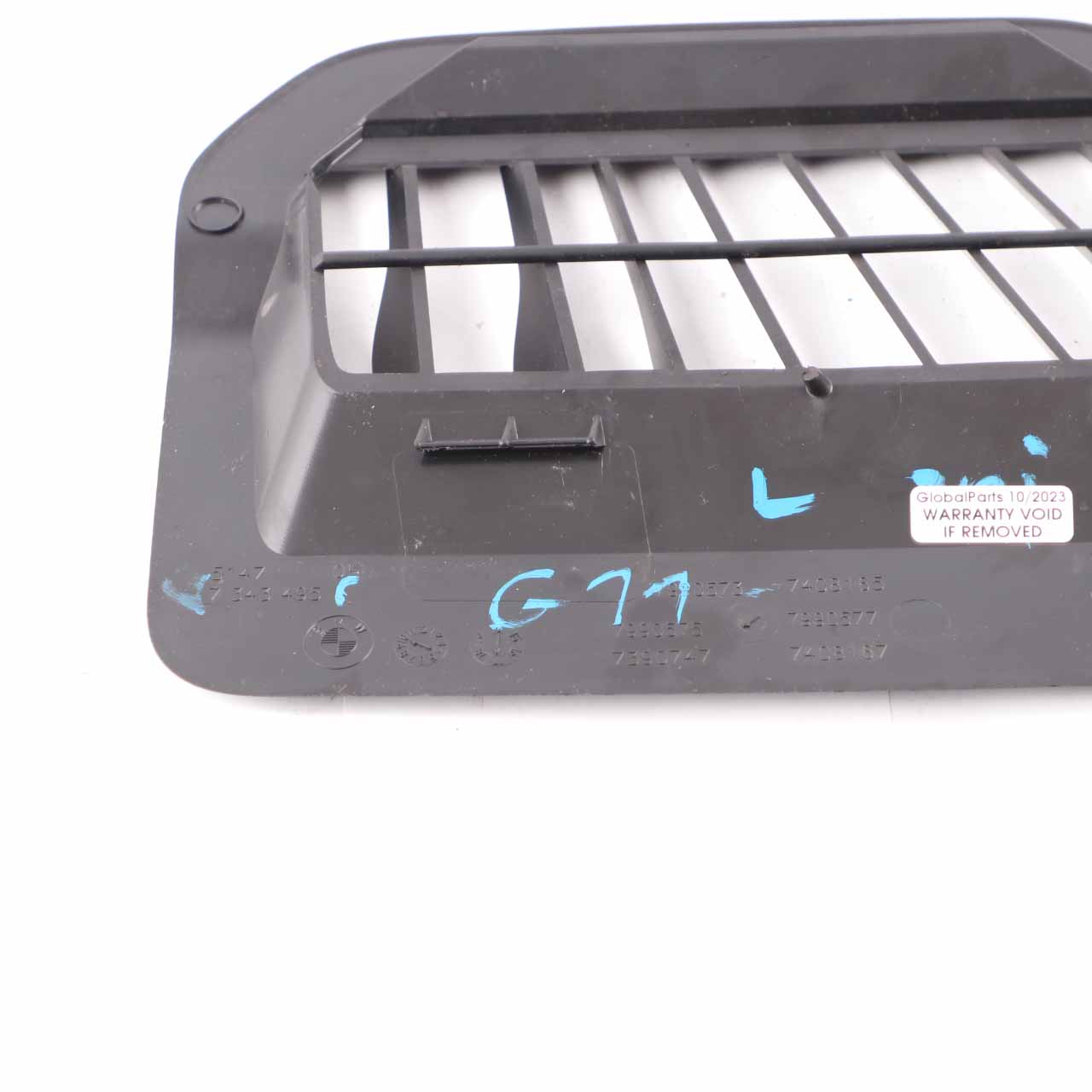 BMW G11 Cover Air Duct Channel Left N/S Trim Rear Cabin Interior 7343495