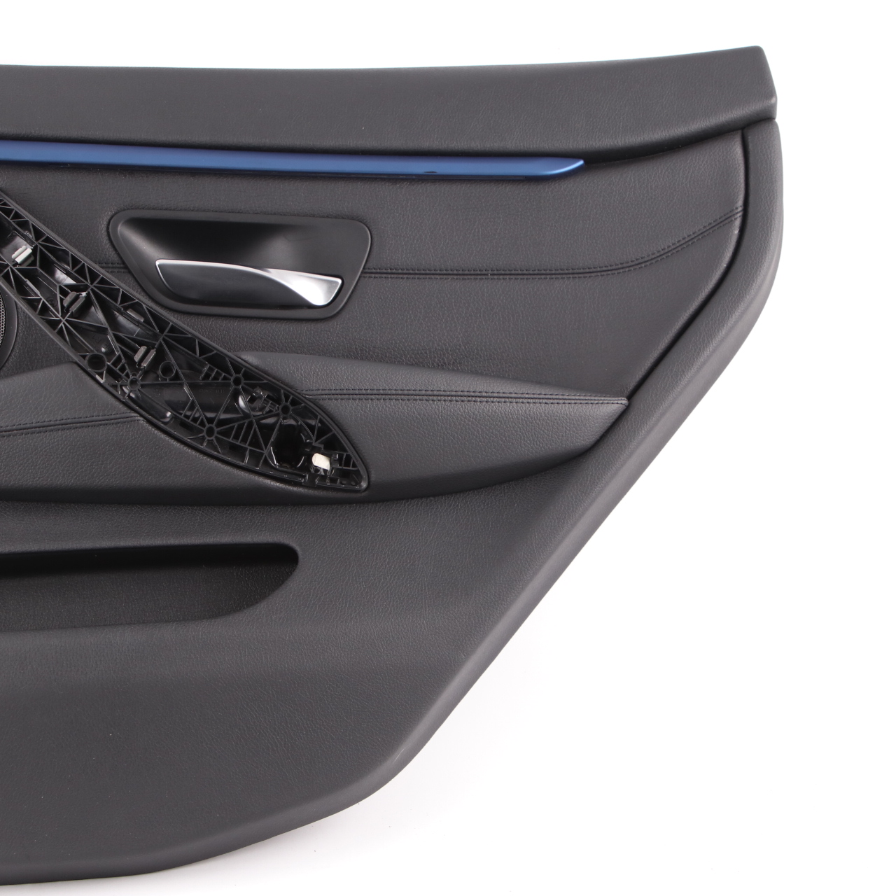 BMW F36 Door Card Trim Rear Right O/S Panelling Lining Leather Black Blue