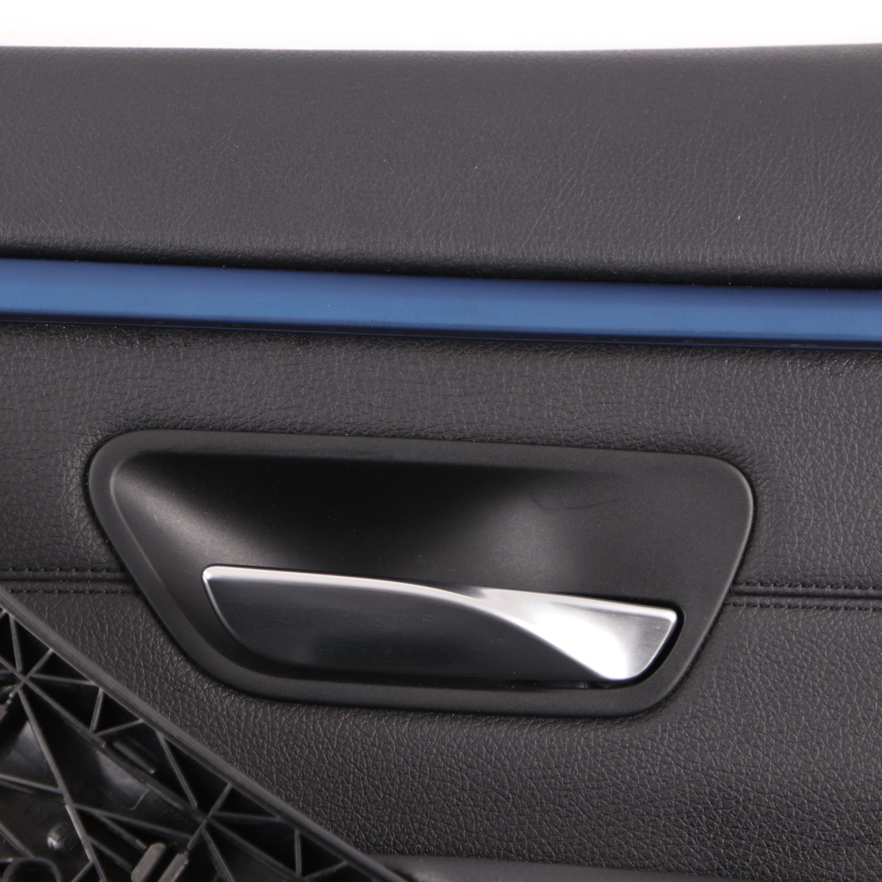 BMW F36 Door Card Trim Rear Right O/S Panelling Lining Leather Black Blue