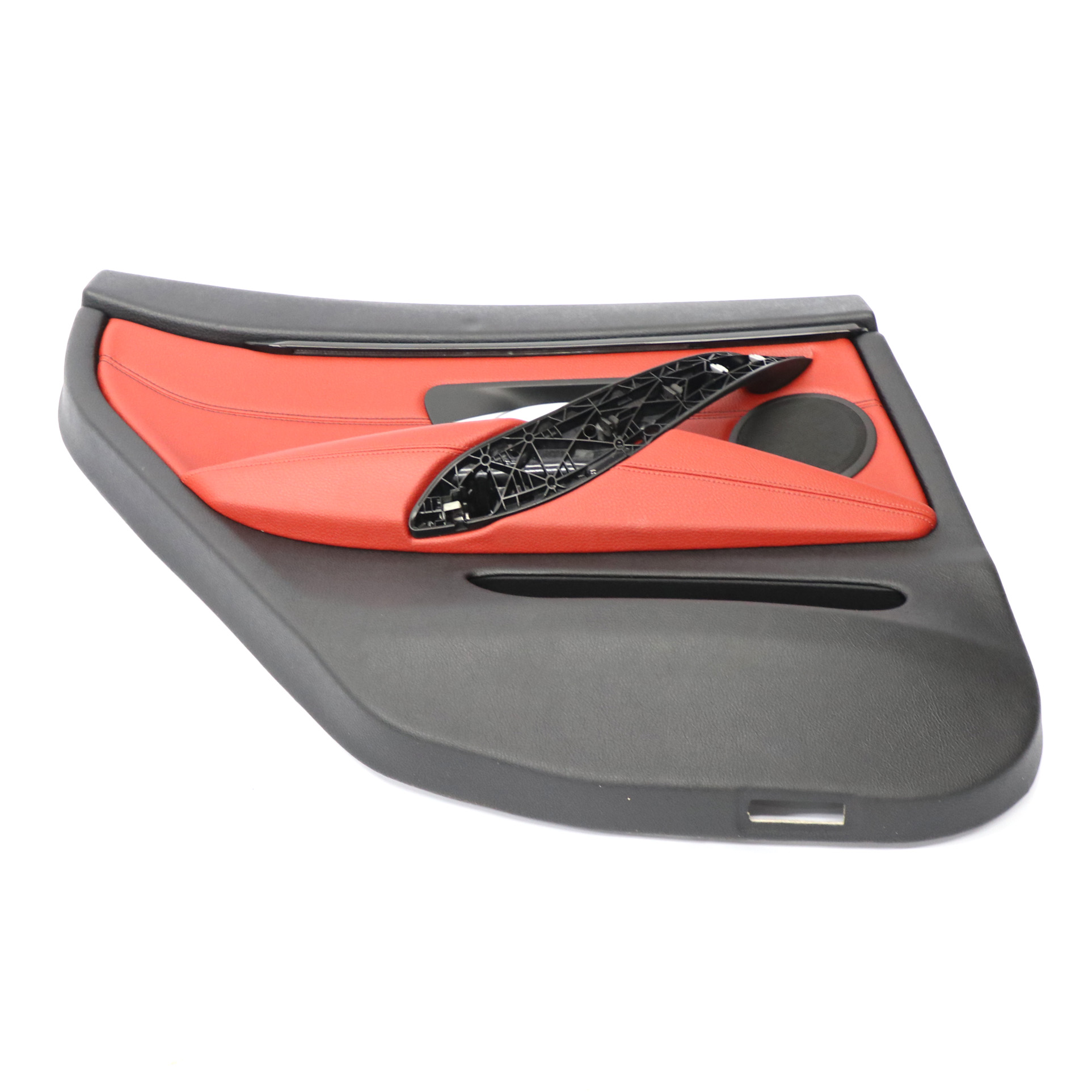 BMW F36 Door Card Rear Left N/S Lining Trim Panel Red Leather