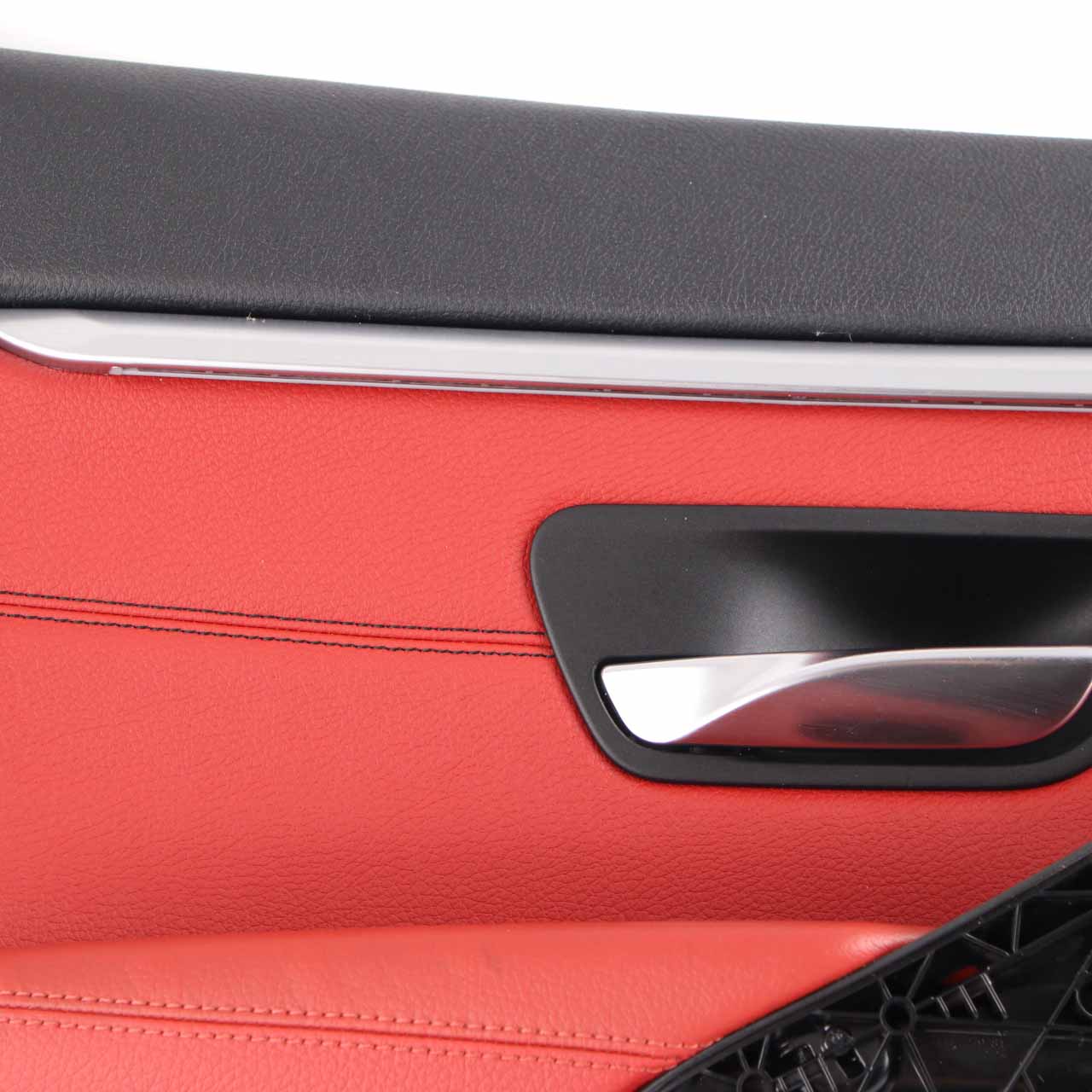 BMW F36 LCI Door Card Rear Left N/S Lining Trim Panel Red Leather