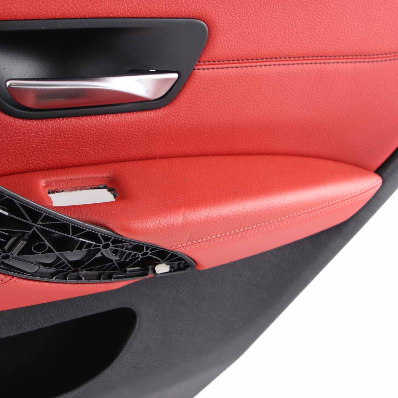 BMW F36 Door Card Rear Right O/S Lining Trim Panel Coral Red Leather