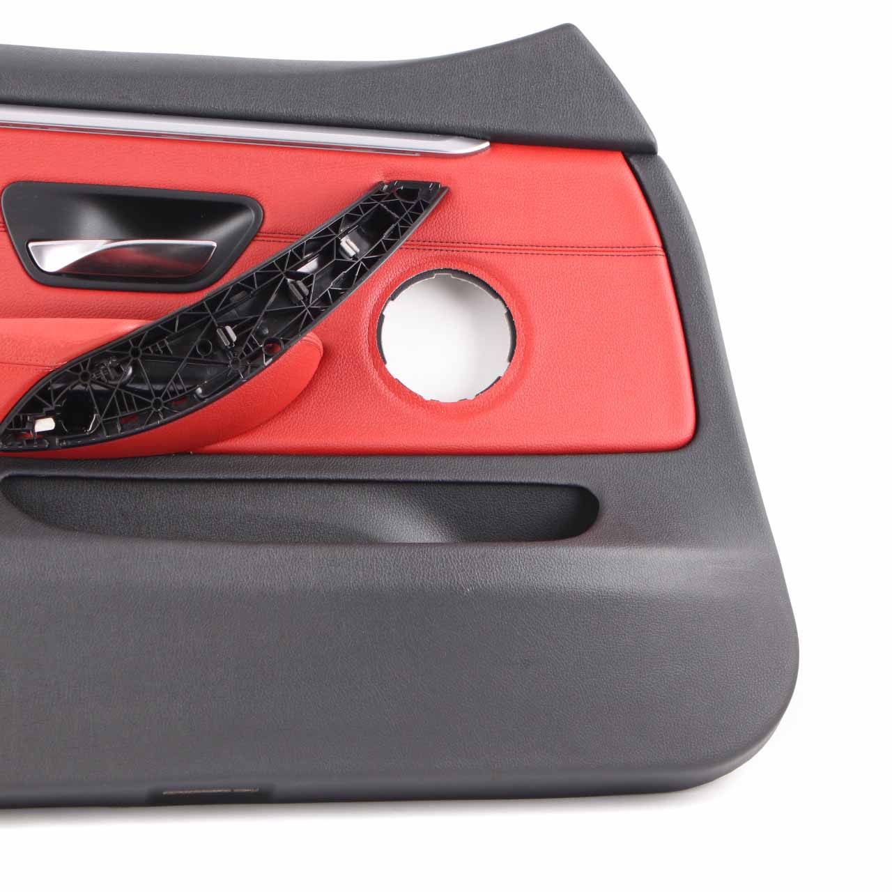 BMW F36 LCI Door Card Front Left N/S Lining Trim Panel Red Leather