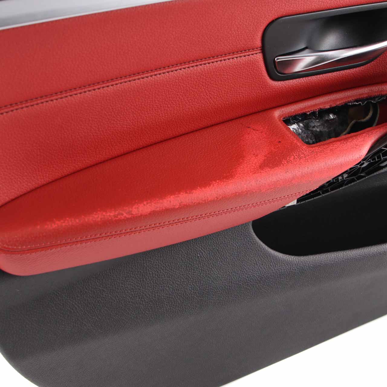 BMW F36 LCI Door Card Front Left N/S Lining Trim Panel Red Leather