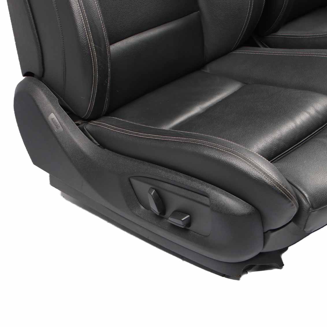 Leather Seats BMW F10 LCI M Sport Heated Black Exclusive Seam Front Rear Seat