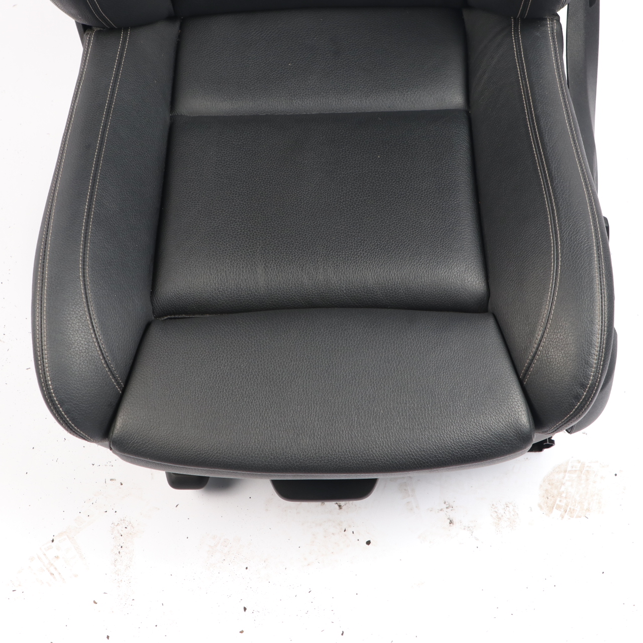 BMW F10 F11 LCI M-Sport Heated Front Left N/S Seat Leather Black Exclusive Seam