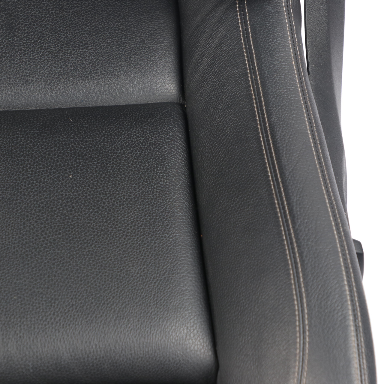 BMW F10 F11 LCI M-Sport Heated Front Left N/S Seat Leather Black Exclusive Seam