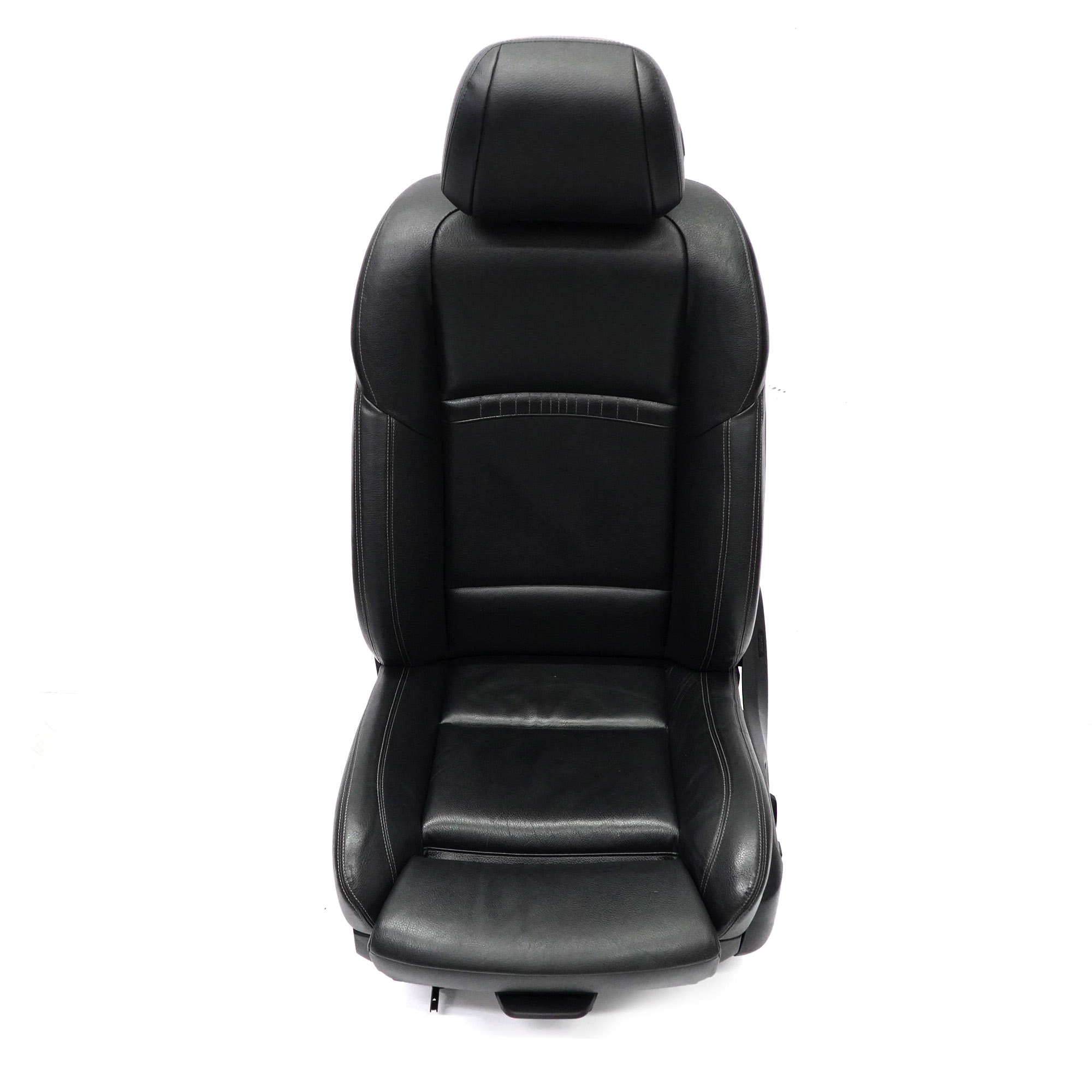 BMW F10 F11 LCI M-Sport Heated Front Left N/S Seat Leather Black Exclusive Seam