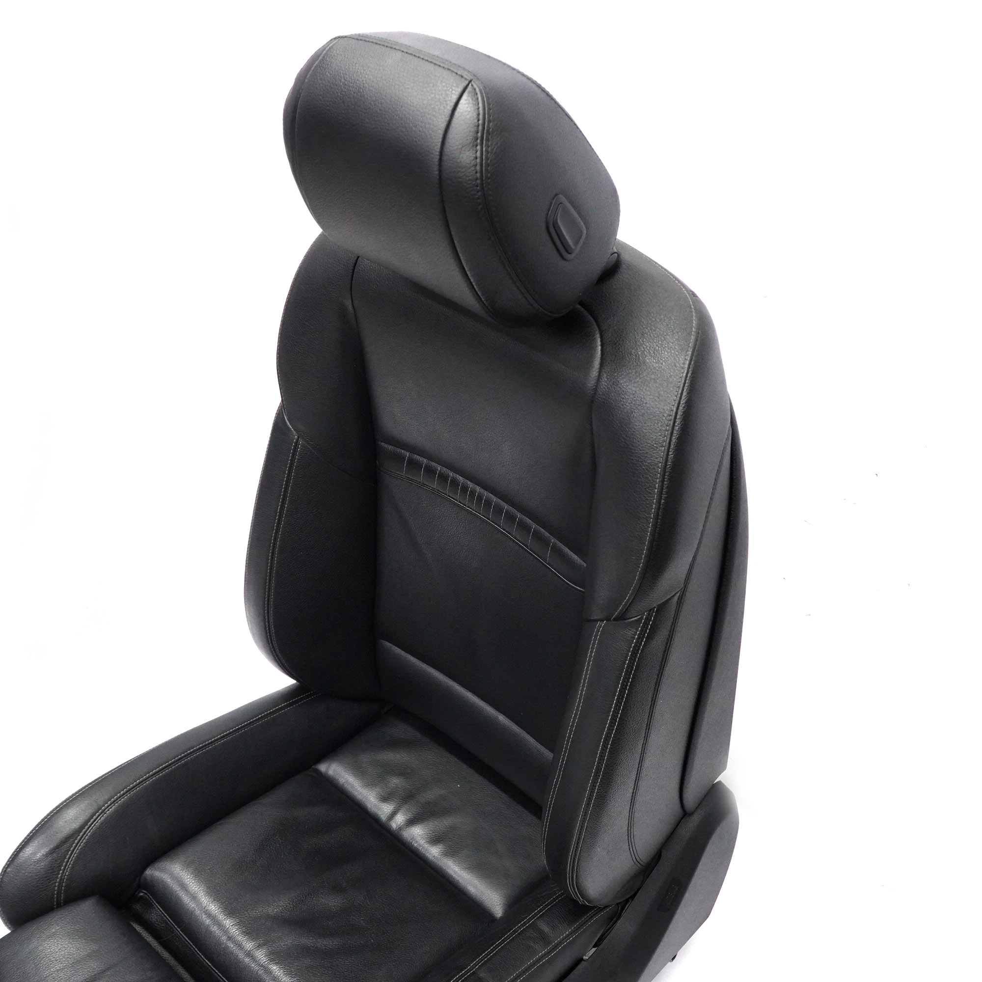 BMW F10 F11 LCI M-Sport Heated Front Left N/S Seat Leather Black Exclusive Seam