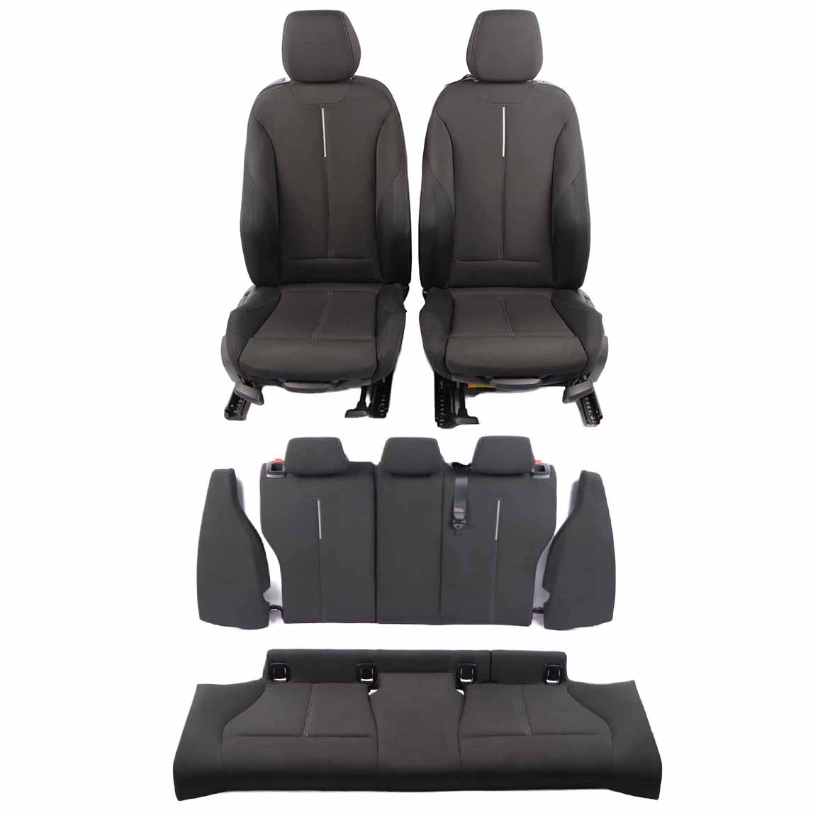 Seats BMW F21 M Sport Cloth Fabric Akzent-Grau Track Interior and Door Cards