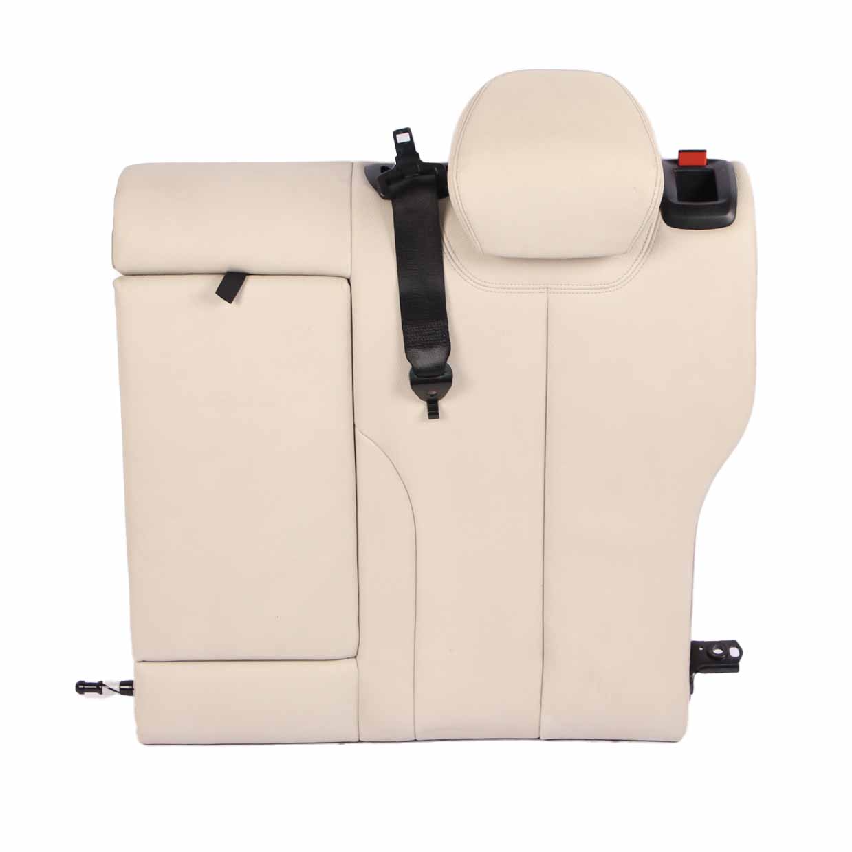 BMW F36 Seat Backrest Rear Left N/S Bench Back Cover Leather Ivory White 7369314