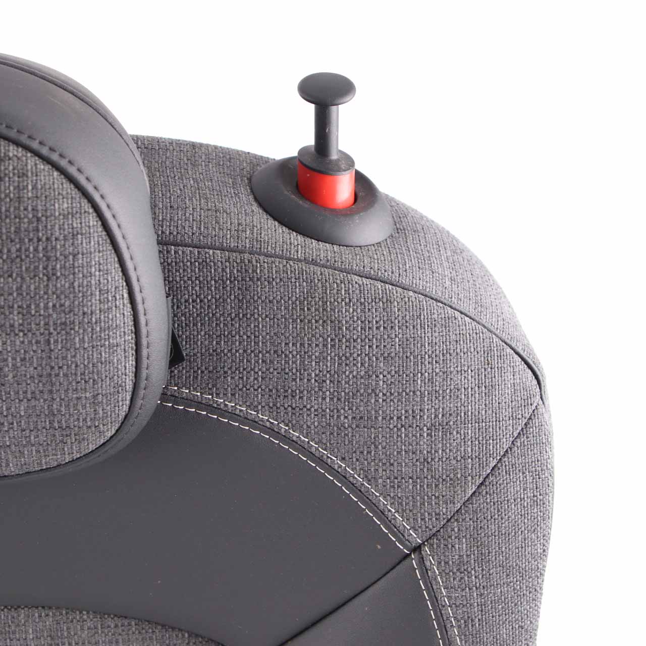 Mini F56 Rear Left N/S Seat Backrest Cloth Leatherette Carbon Black Pearl