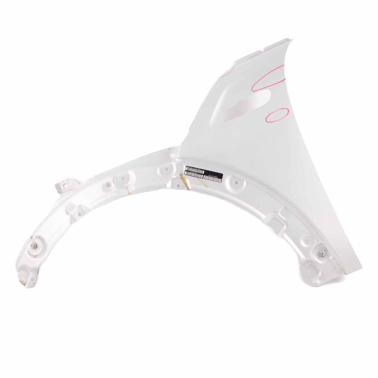 Mini F55 F56 Front Left N/S Side Wing Panel Fender White Silver Metallic - A62