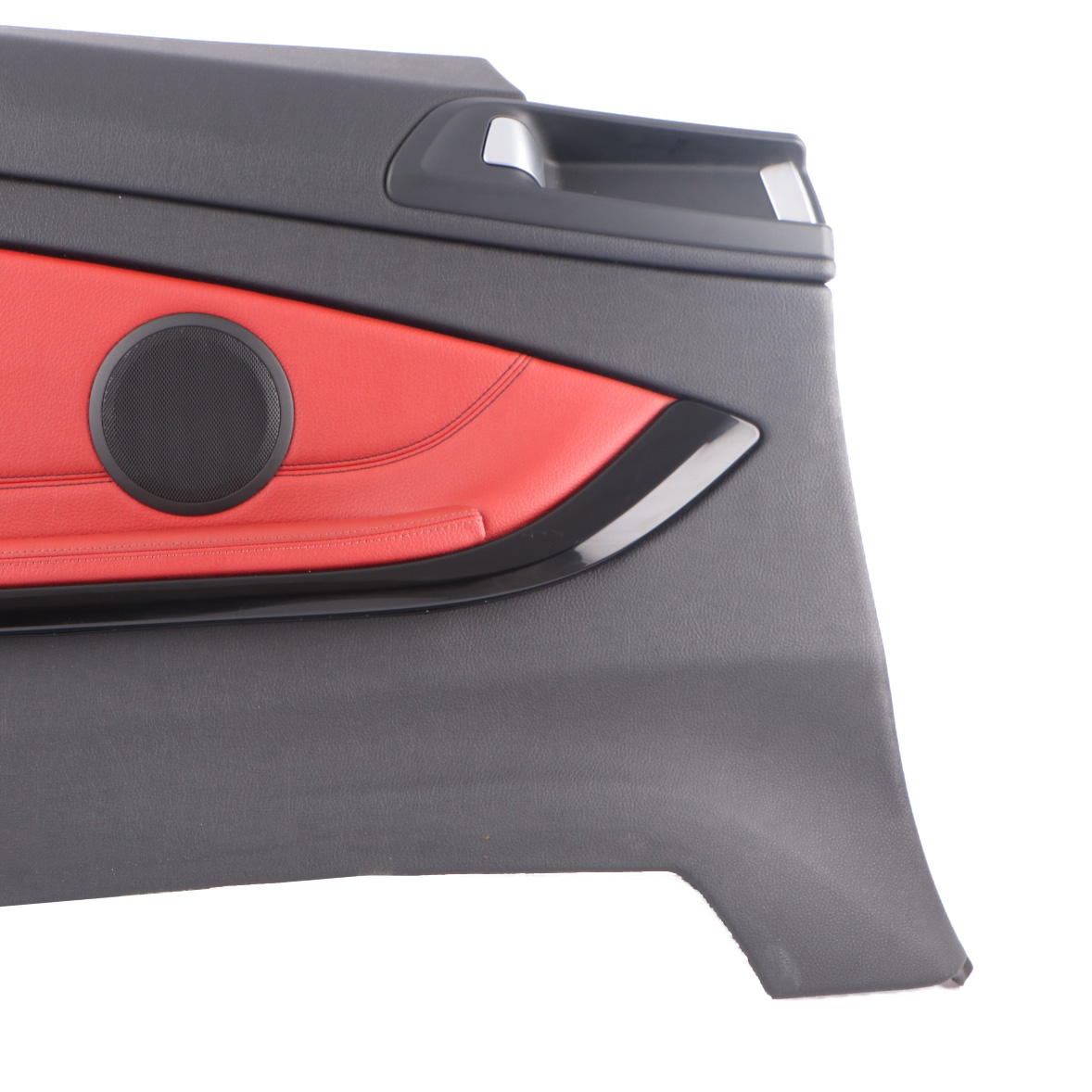 BMW F32 Lateral Trim Panel Rear Left N/S Side Cover Leather Black Red