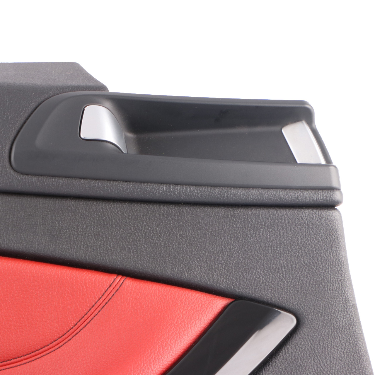 BMW F32 Lateral Trim Panel Rear Left N/S Side Cover Leather Black Red