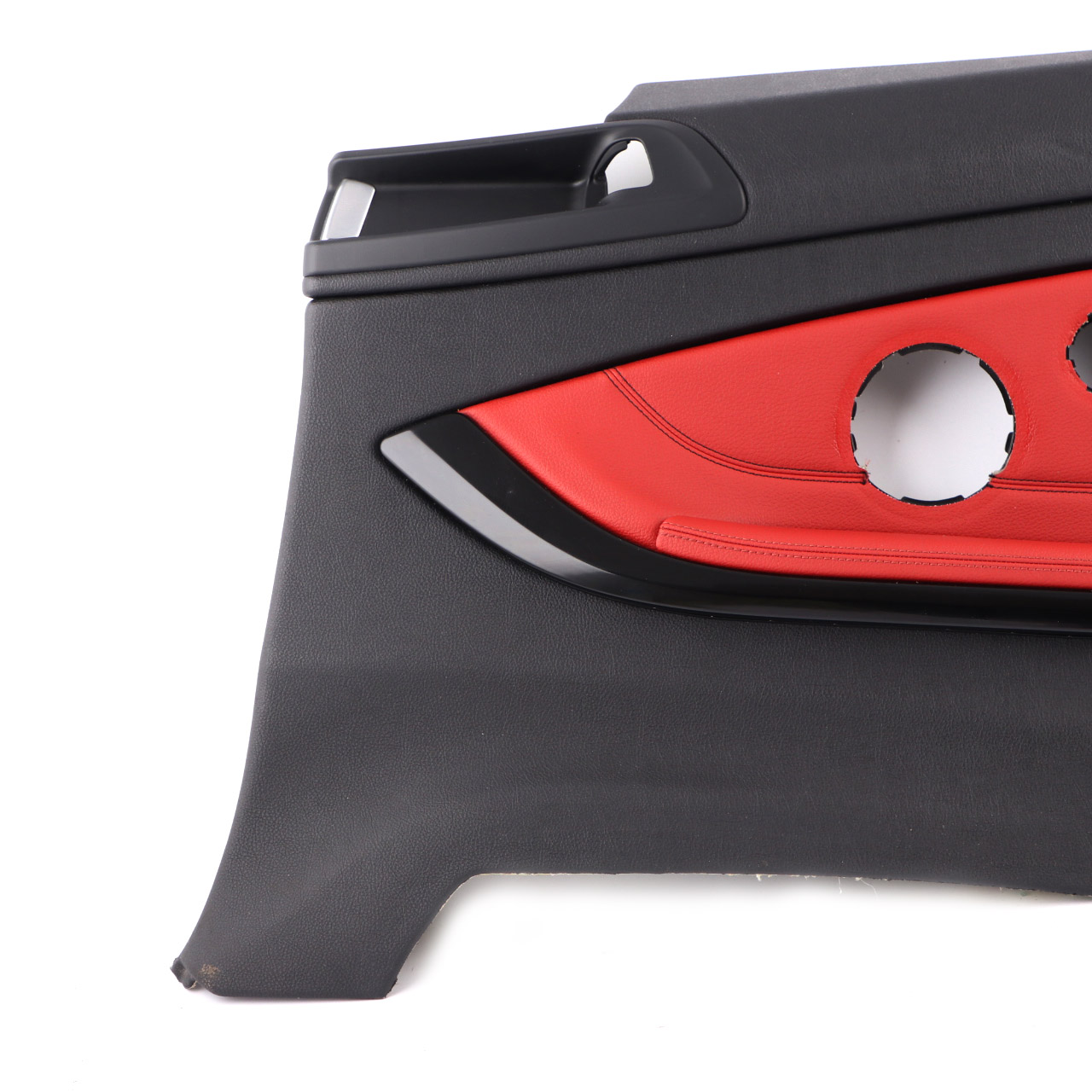 BMW F32 Lateral Trim Panel Rear Right O/S Side Cover HiFi Leather Black Red