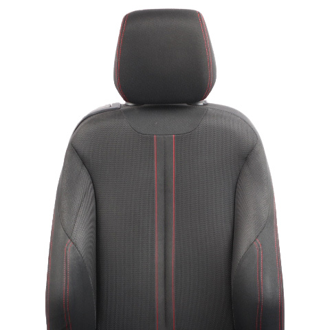 BMW F21 LCI Front Seat M Sport Right O/S Fabric Cloth Anthrazit Red