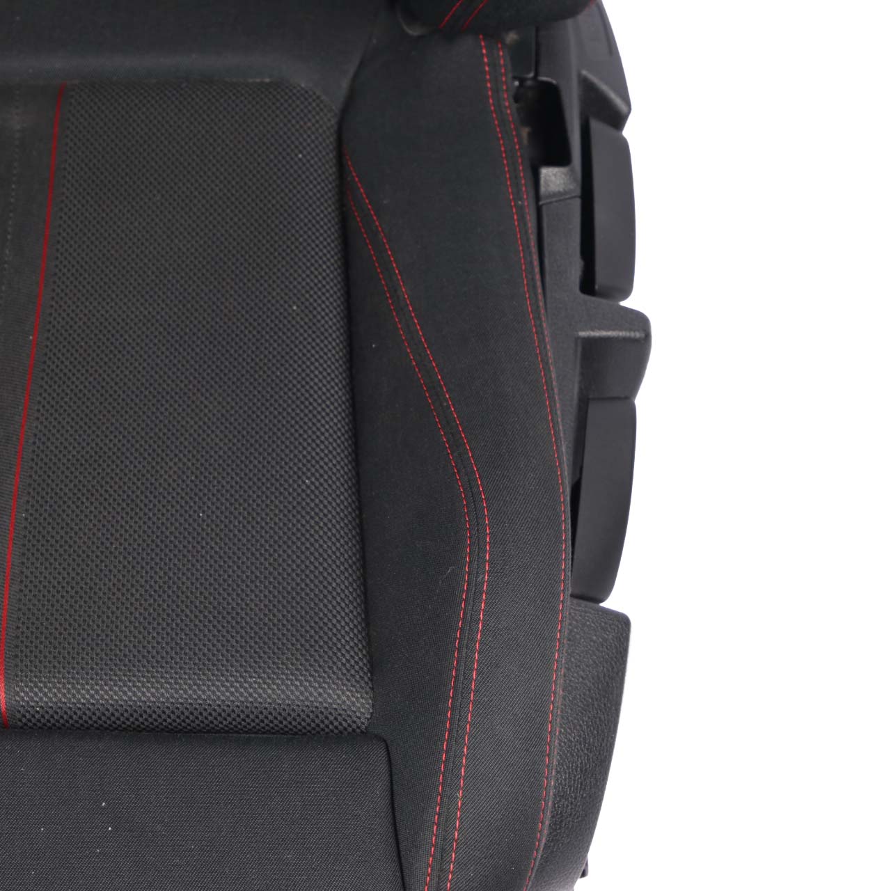 BMW F20 LCI Front Left Sport Seat N/S Fabric Corner Anthracite Accent Red 