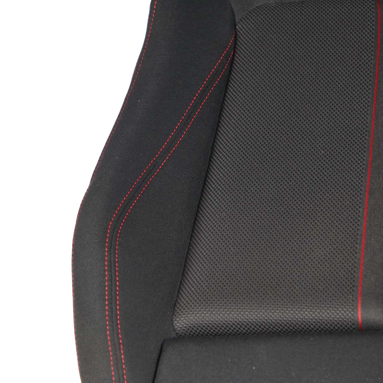 BMW F20 LCI Front Left Sport Seat N/S Fabric Corner Anthracite Accent Red 