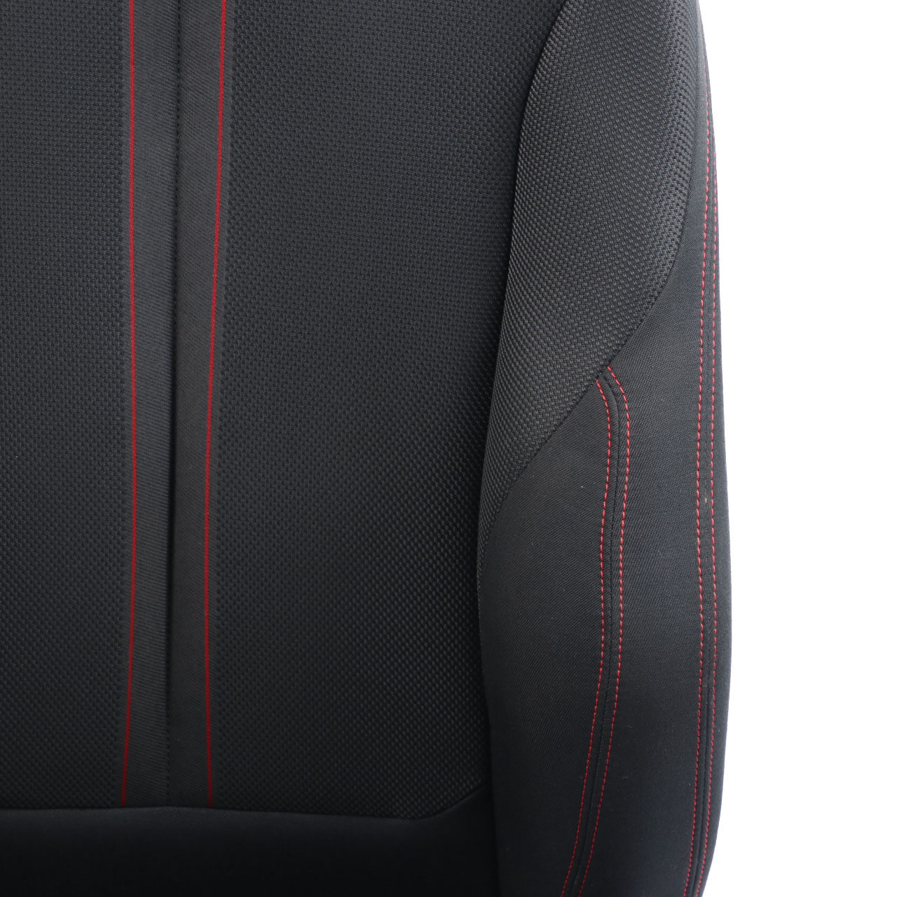 BMW F20 LCI Front Seat M Sport Right O/S Fabric Cloth Anthrazit Red