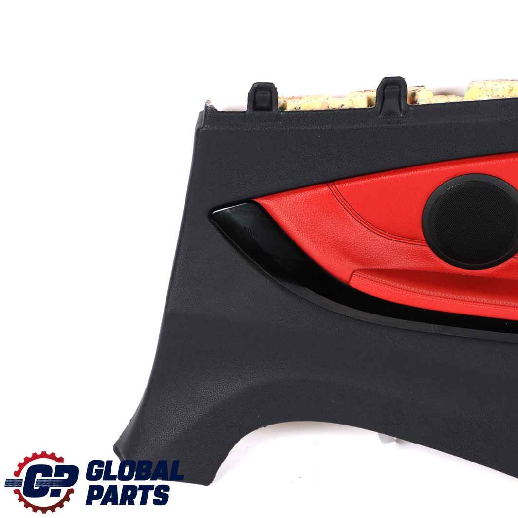 BMW 4 F33 Convertible Rear Right O/S Lateral Lining Panel Black Red Leather