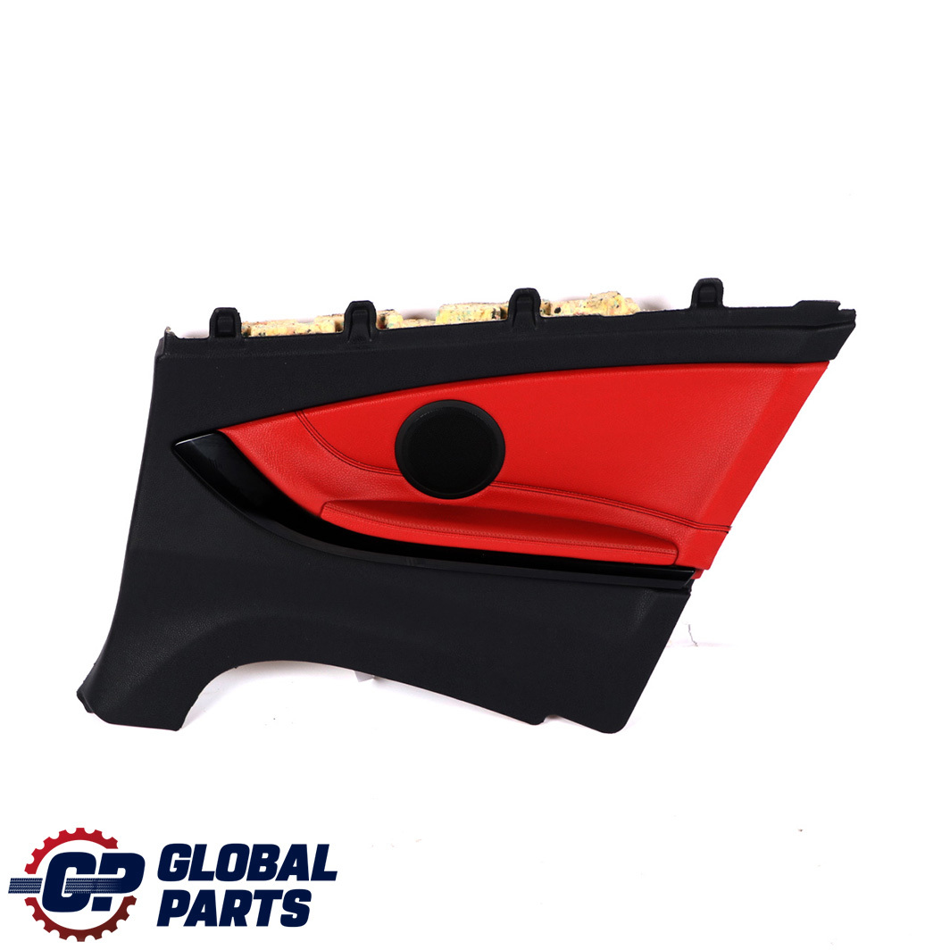 BMW 4 F33 Convertible Rear Right O/S Lateral Lining Panel Black Red Leather