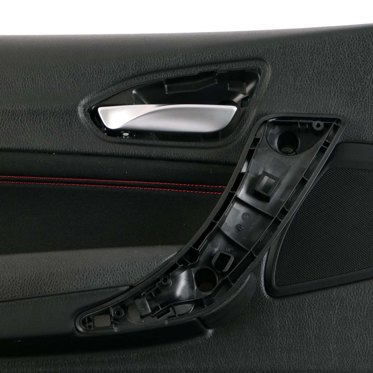 BMW 1 F20 LCI Front Left N/S Door Lining Card Cloth Fabric Anthracite Red