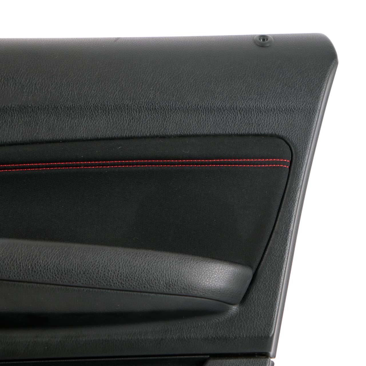 BMW 1 F20 LCI Front Right O/S Door Lining Card Cloth Fabric Anthracite Red