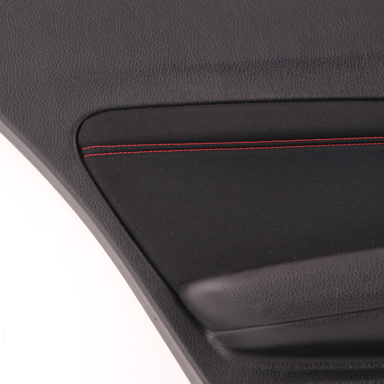 BMW 1 F20 LCI Rear Left N/S Door Lining Card Cloth Fabric Anthracite Red