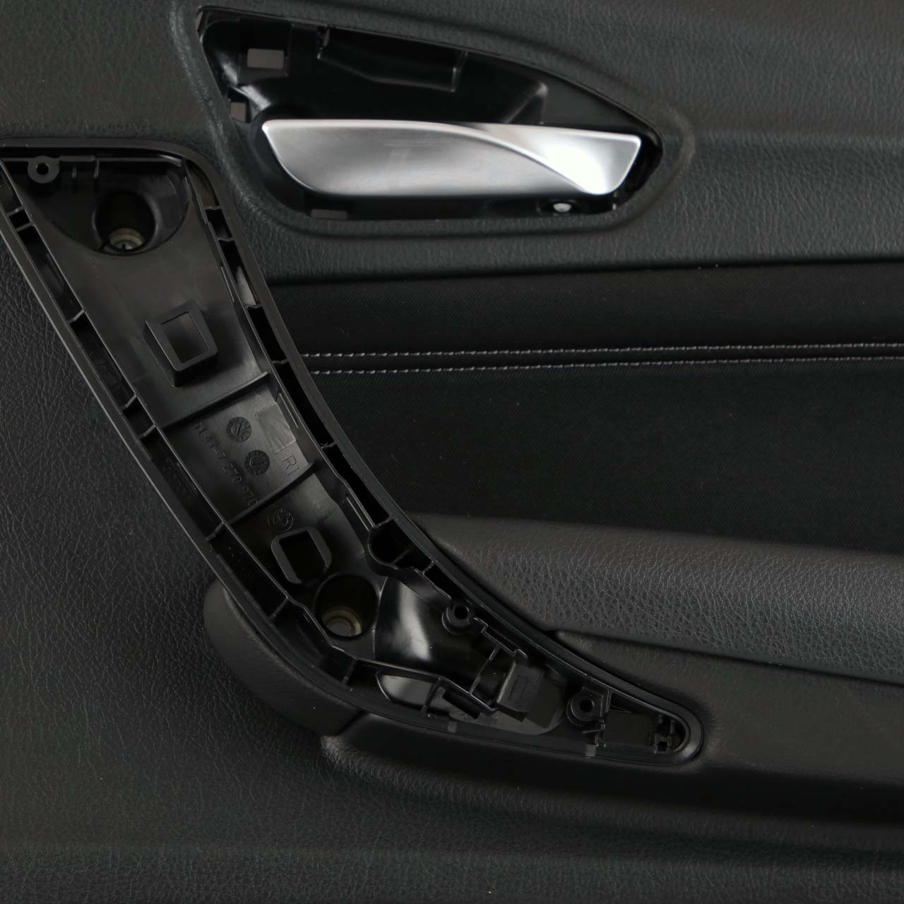 BMW 1 F20 LCI Rear Right O/S Door Lining Card Cloth Fabric Anthracite Grey