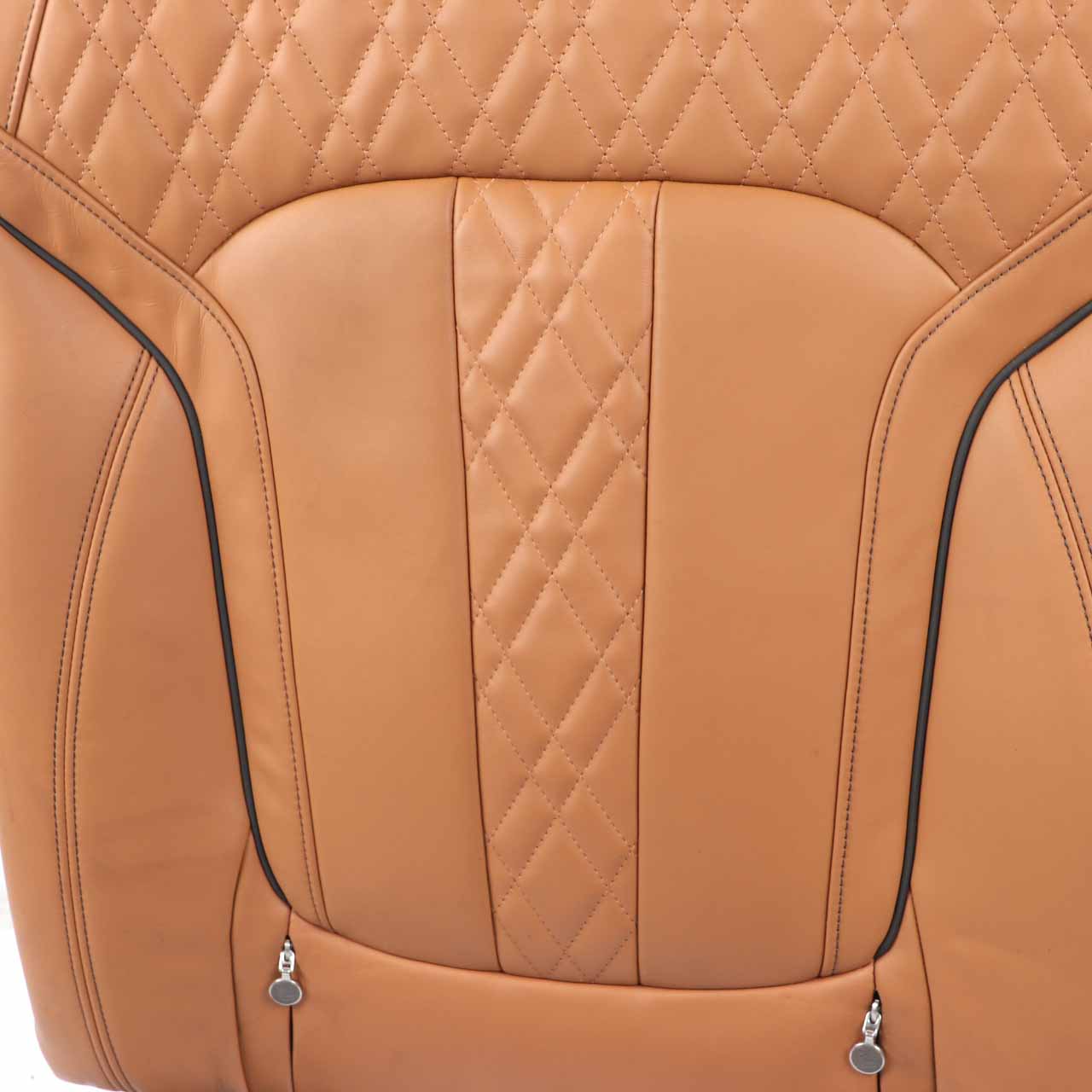 BMW G11 G12 Rear Left Heated Seat N/S Backrest Comfort Leather Expanded Cognac