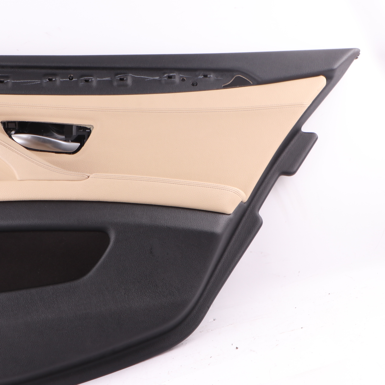 BMW F10 F11 LCI Door Card Rear Right O/S Lining Panel Leather Dakota Beige