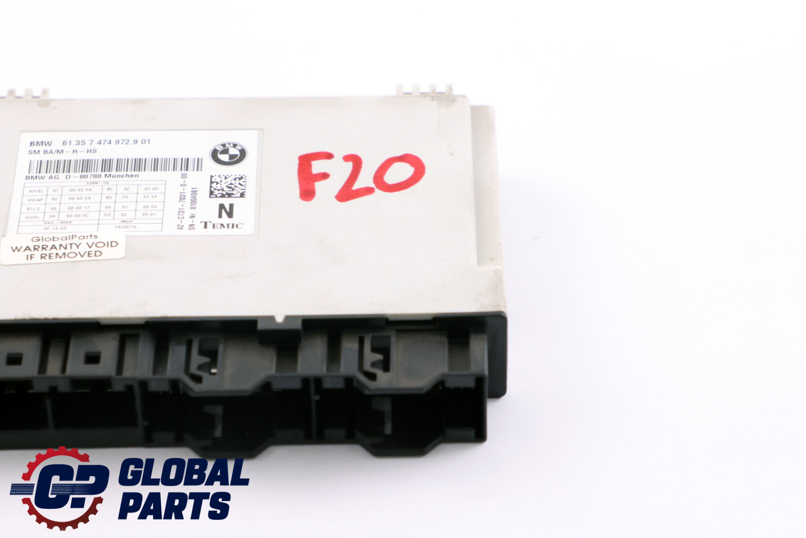 BMW F20 F21 F22 F30 F31 F32 F33 Front Seat Control Module ECU 7474972