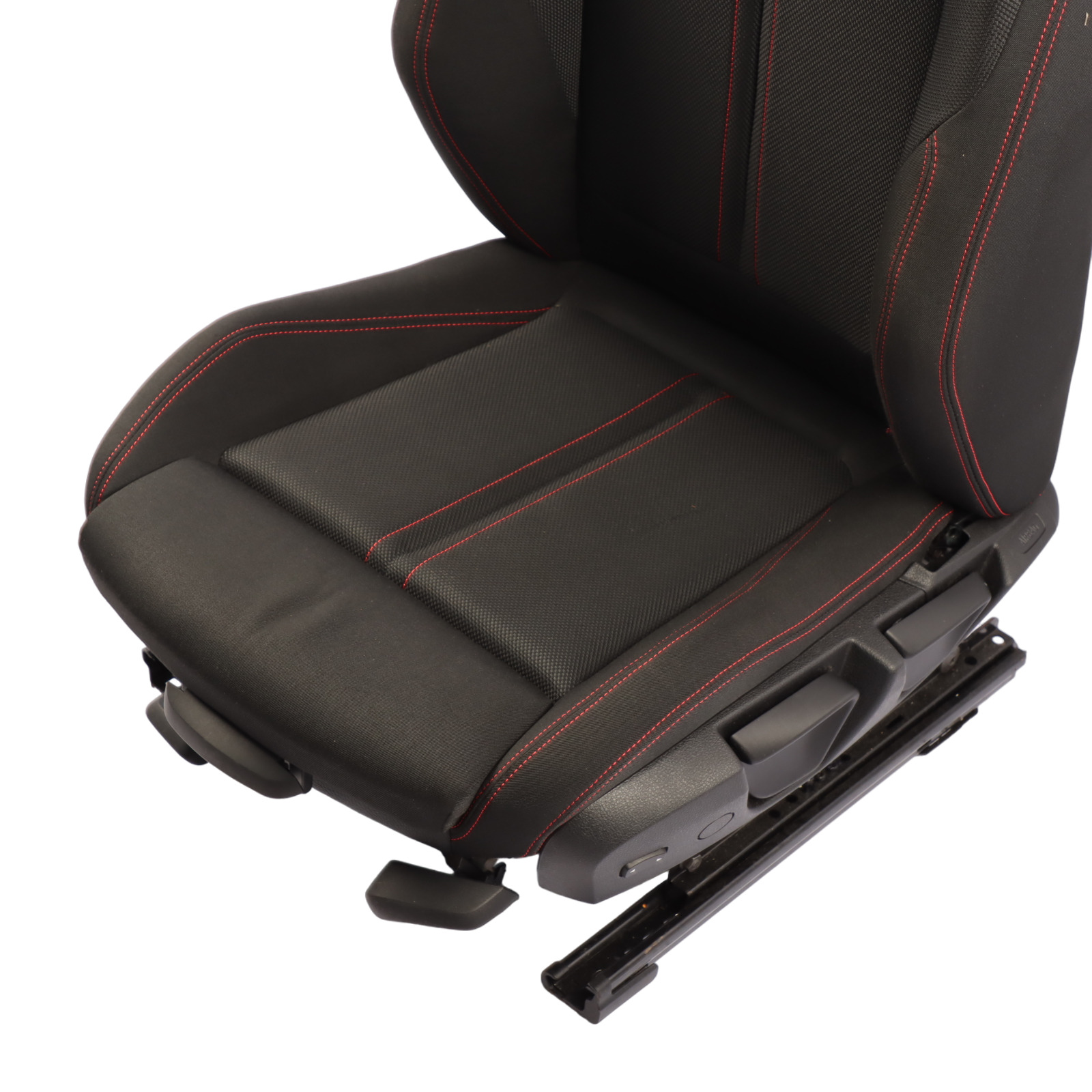 BMW F20 LCI Front Seat Left N/S Sport Heated Cloth Fabric Anthracite Red