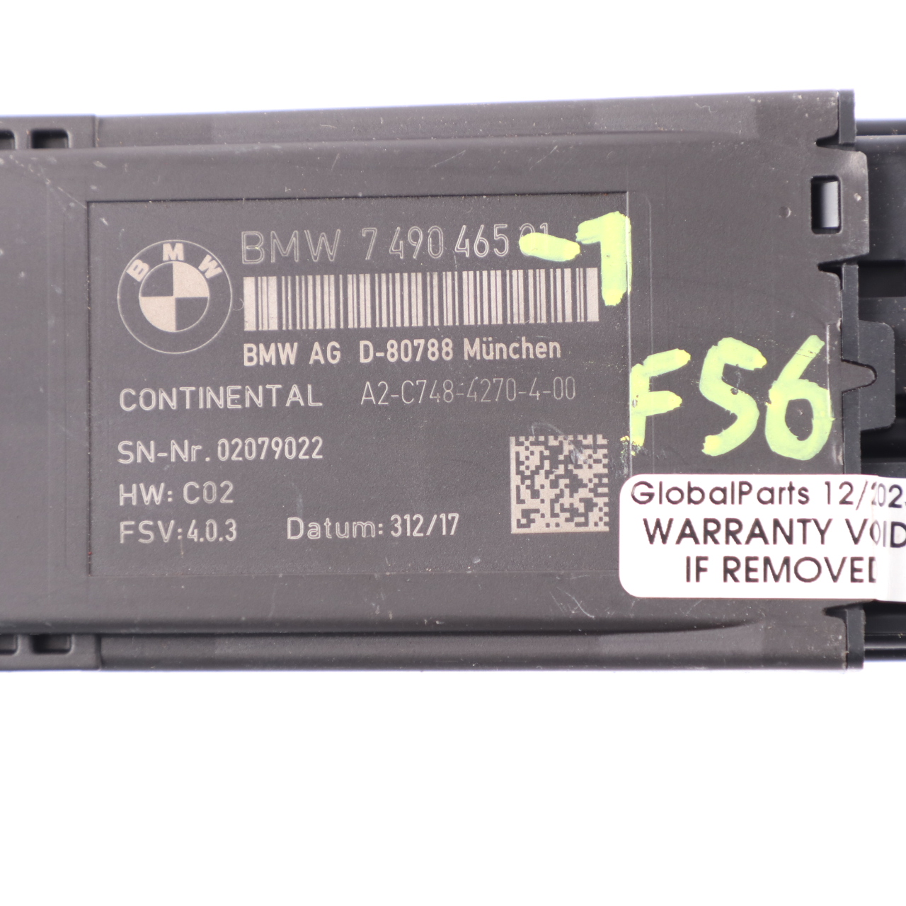 BMW F10 F20 F30 F31 Mini F55 F56 Front Heated Seat Control Module ECU 7490465