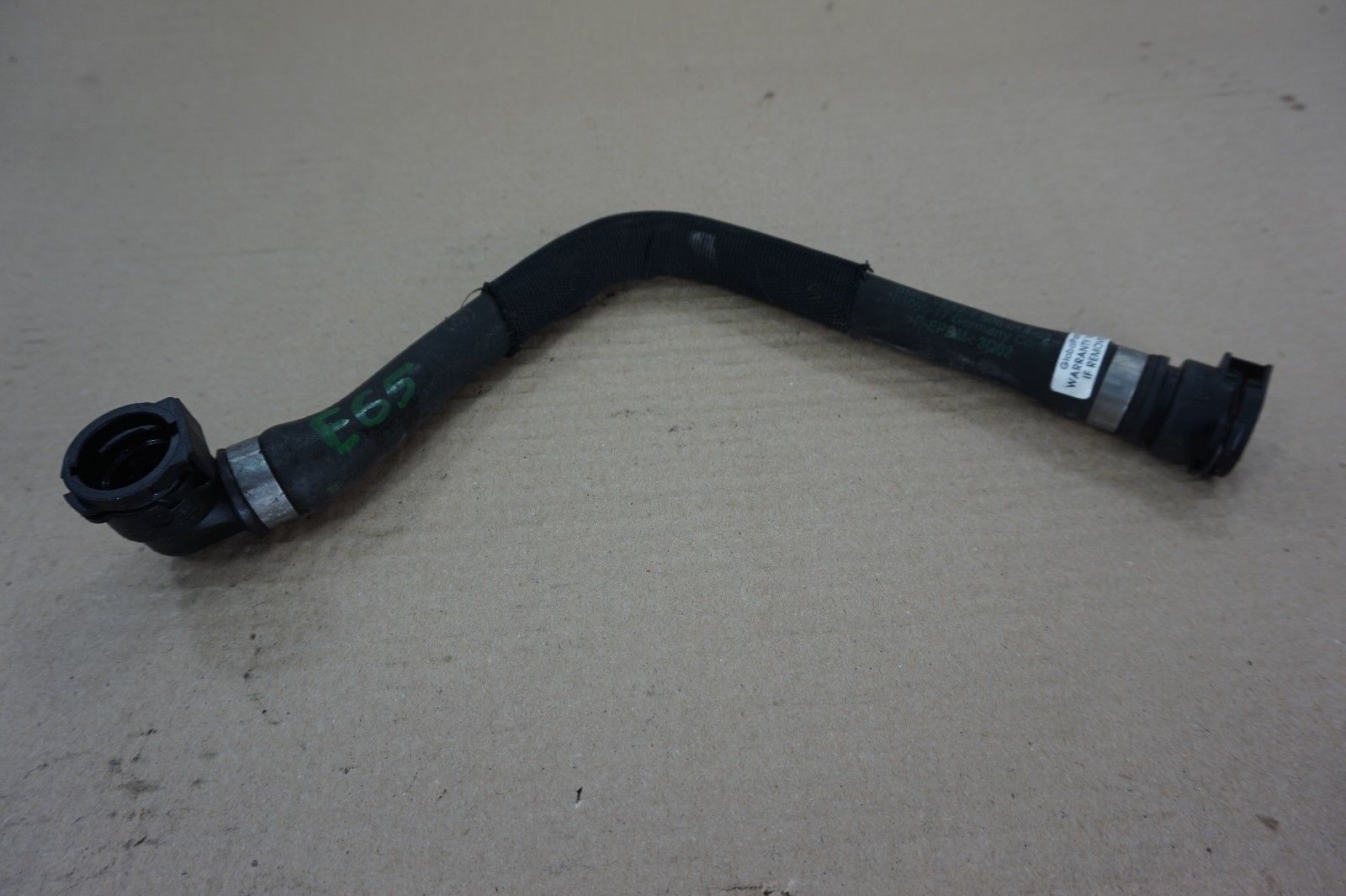 BMW 7 Series E65 E66 Water Return Pipe Hose 7508014