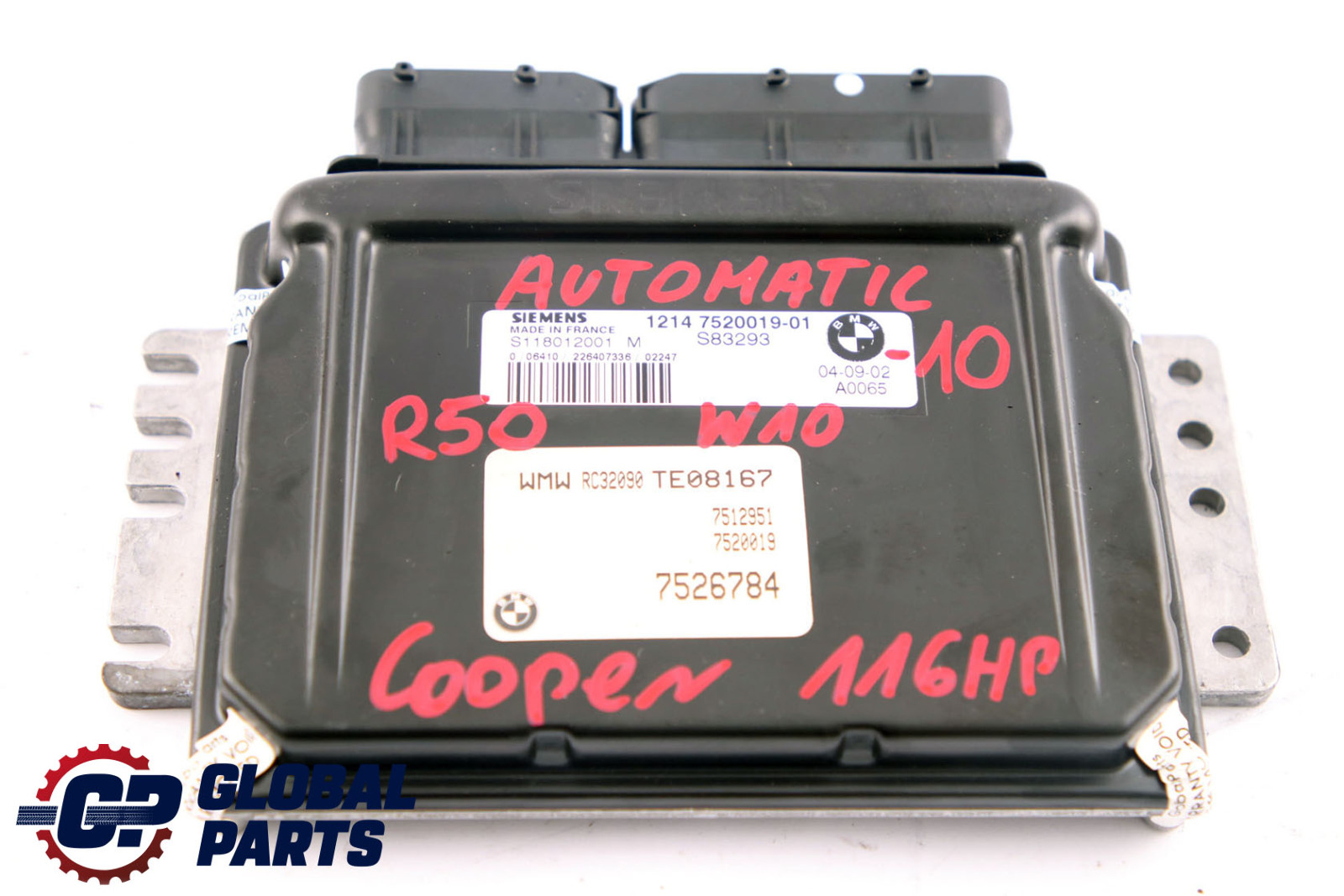 MINI Cooper R50 W10 116HP Engine ECU Kit DME 7520019 + EWS3 + Key Automatic